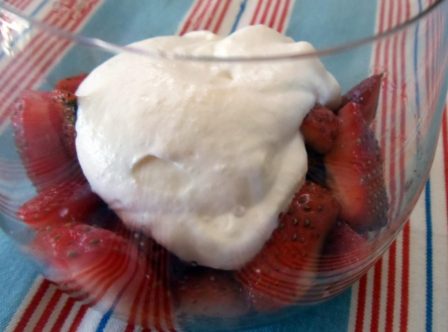 Mascarpone Mousse, Balsamic Strawberries