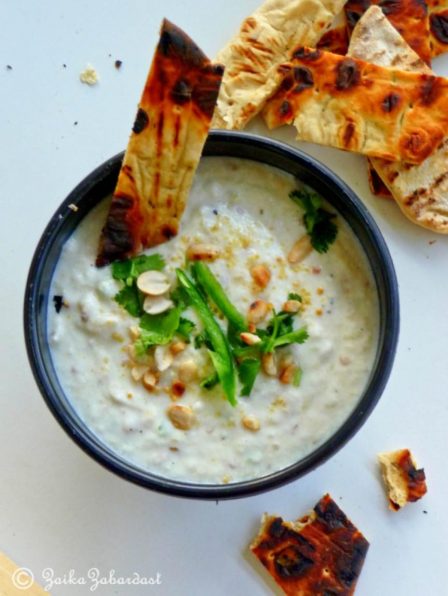 Creamy, Fresh Eggplant Raita