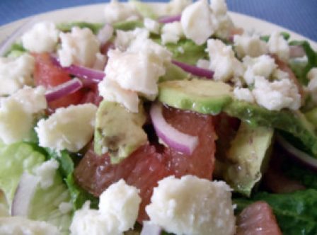 Easy Avocado, Grapefruit Salad