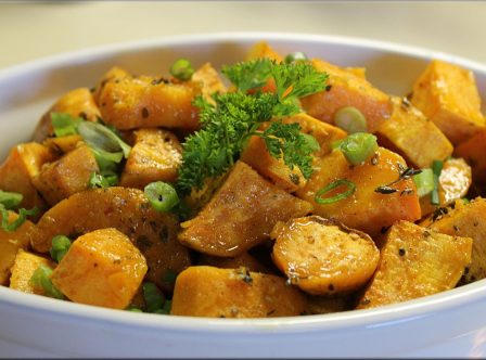 Spicy Sweet Potatoes From the Oven