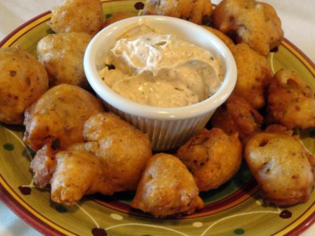 Onion Balls with Cajun Ranch!