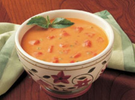 Mediterranean Tomato Basil Bisque