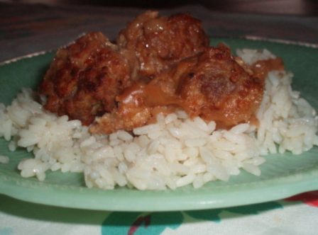 Norwegian Meatballs and Rice