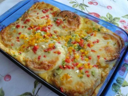 Crabby Patty Brunch Bake