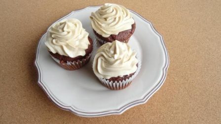 Chocolate Cupcakes with Coffee Buttercream