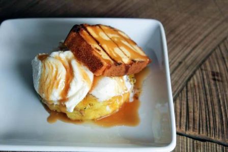 Grilled Pineapple Pound Cake