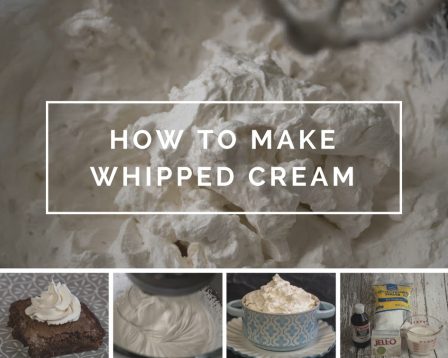 how to make whipped cream