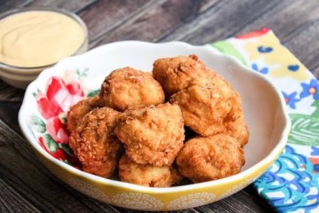 Mashed Potato Bites and Cheesy Dip