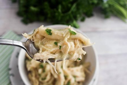 Cassie's Crock Pot Chicken and Noodles