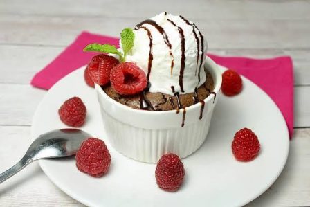 Nutella Molten Chocolate Cake