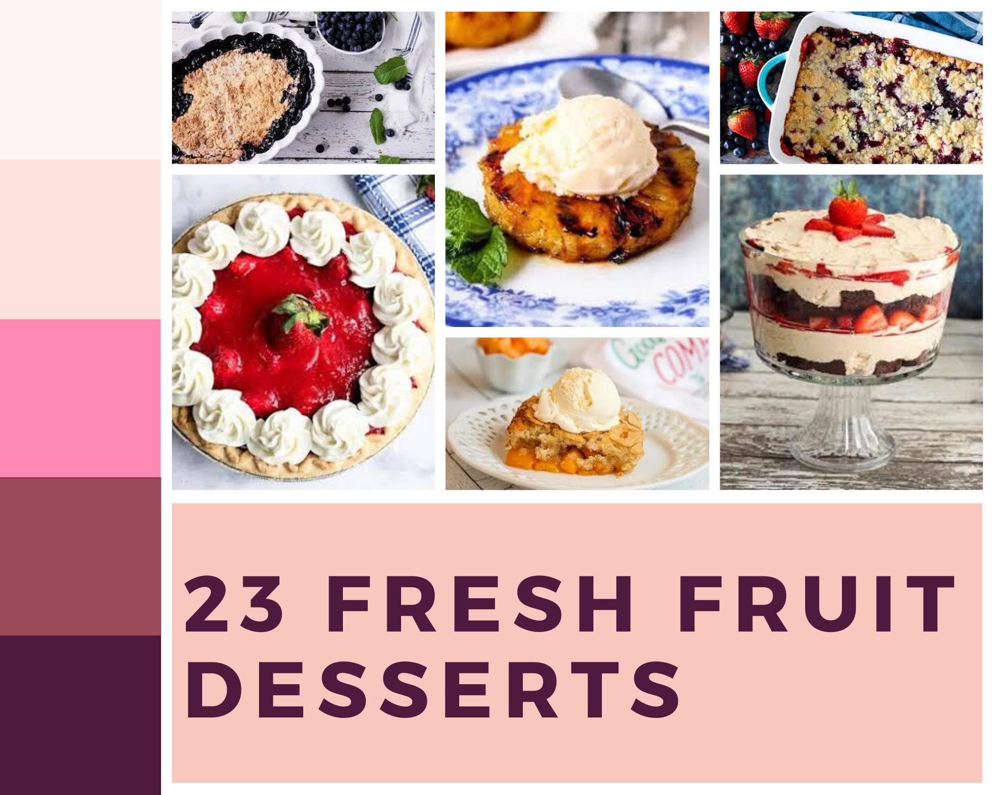 desserts made with fresh fruit