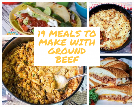 Ground beef tacos, casseroles and sloppy joes