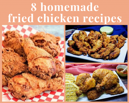 Homemade fried chicken and chicken tenders