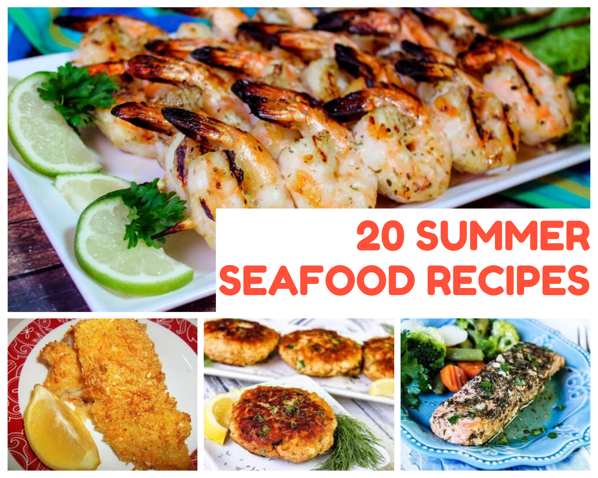 Grilled shrimp, baked cod, salmon patties and more summer seafood recipes