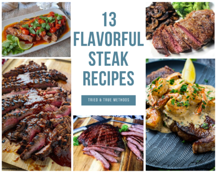 Grilled steak, flank steak, surf n turf recipes