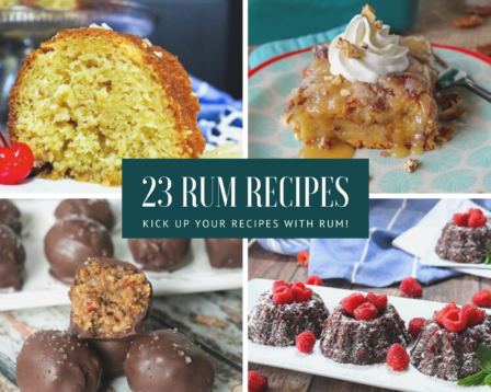 rum pound cake, rum bread pudding, rum pecan pie balls and more rum recipes