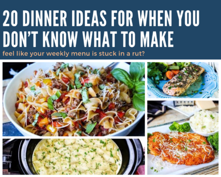 20 dinner ideas