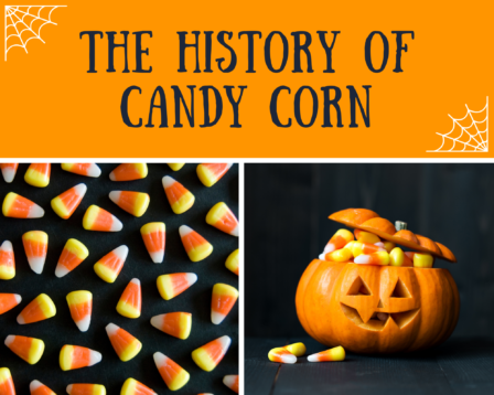 Candy corn in a pumpkin