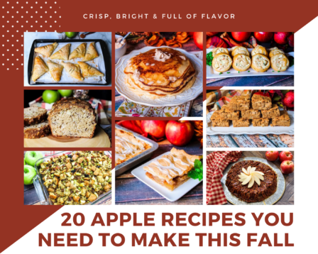 apple bread, apple pancakes, apple stuffing and more apple recipes