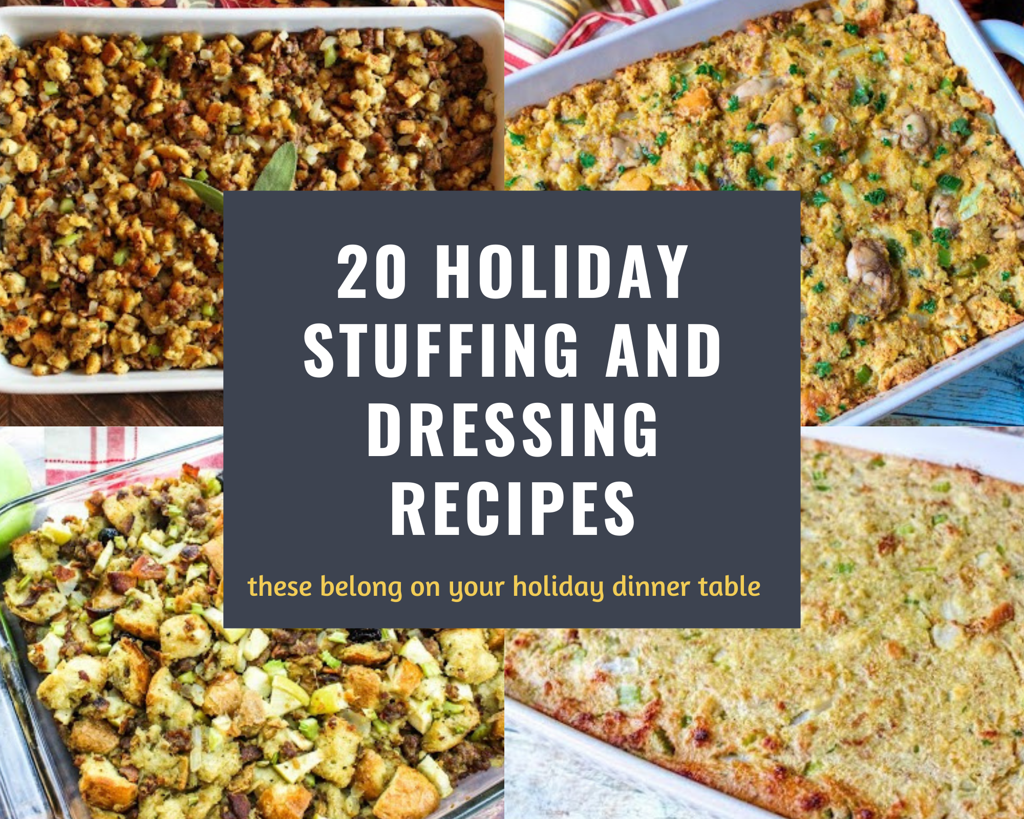 holiday stuffing and dressings