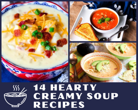 Potato soup, tomato bisque and chicken tortilla soup