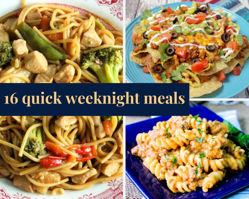 16 Quick Weeknight Meals - Just A Pinch Recipes