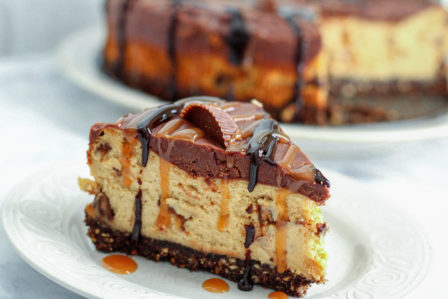 Rich and Creamy Peanut Butter Cup Cheesecake