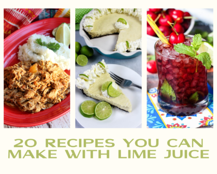 Recipes made with lime juice