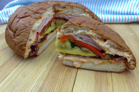 Summer Picnic Sandwich sliced