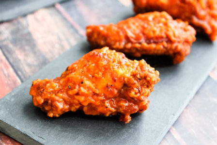 Platter of Bee Sting Chicken Wings