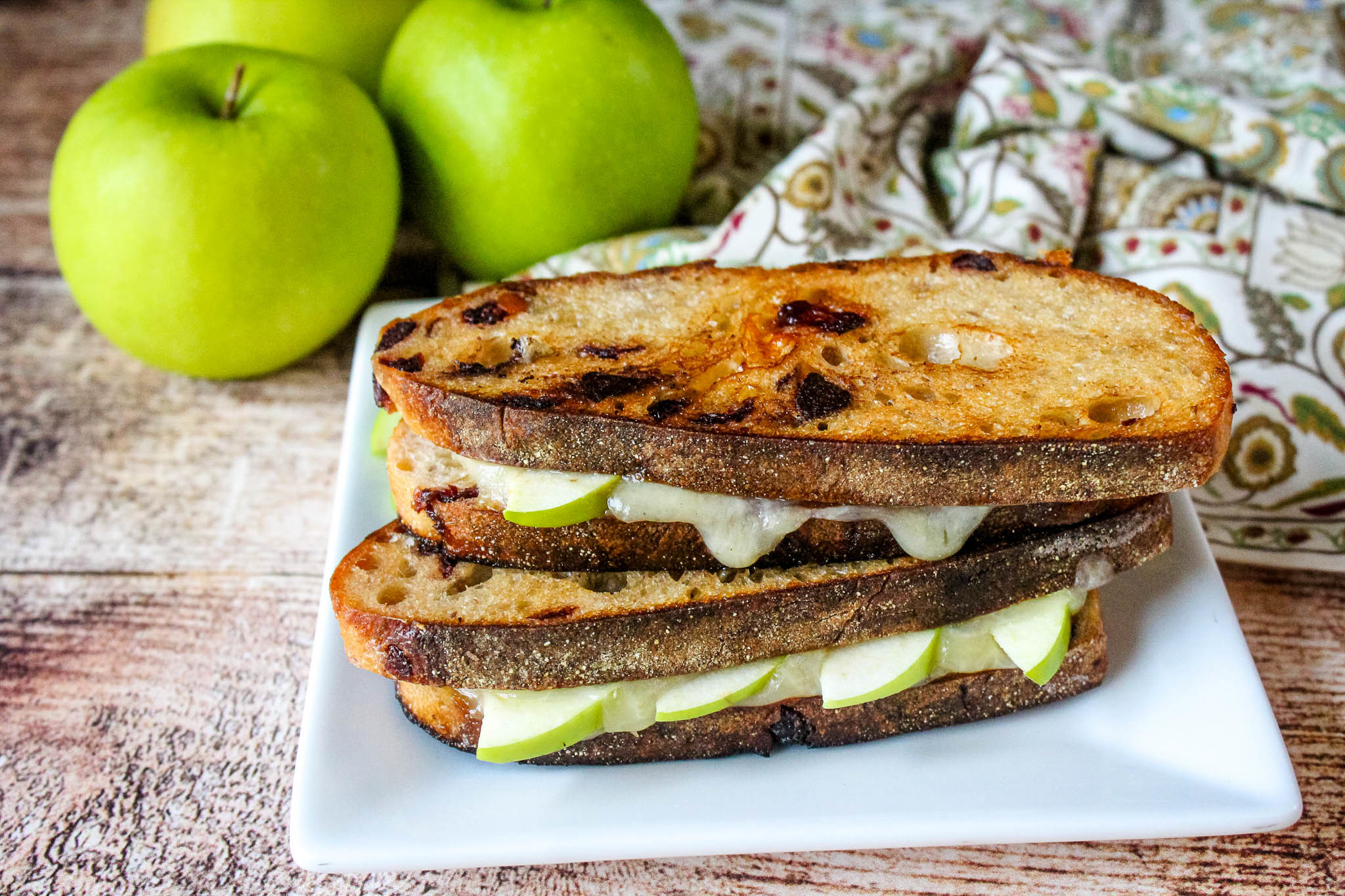 New England Style Grilled Cheese on a plate