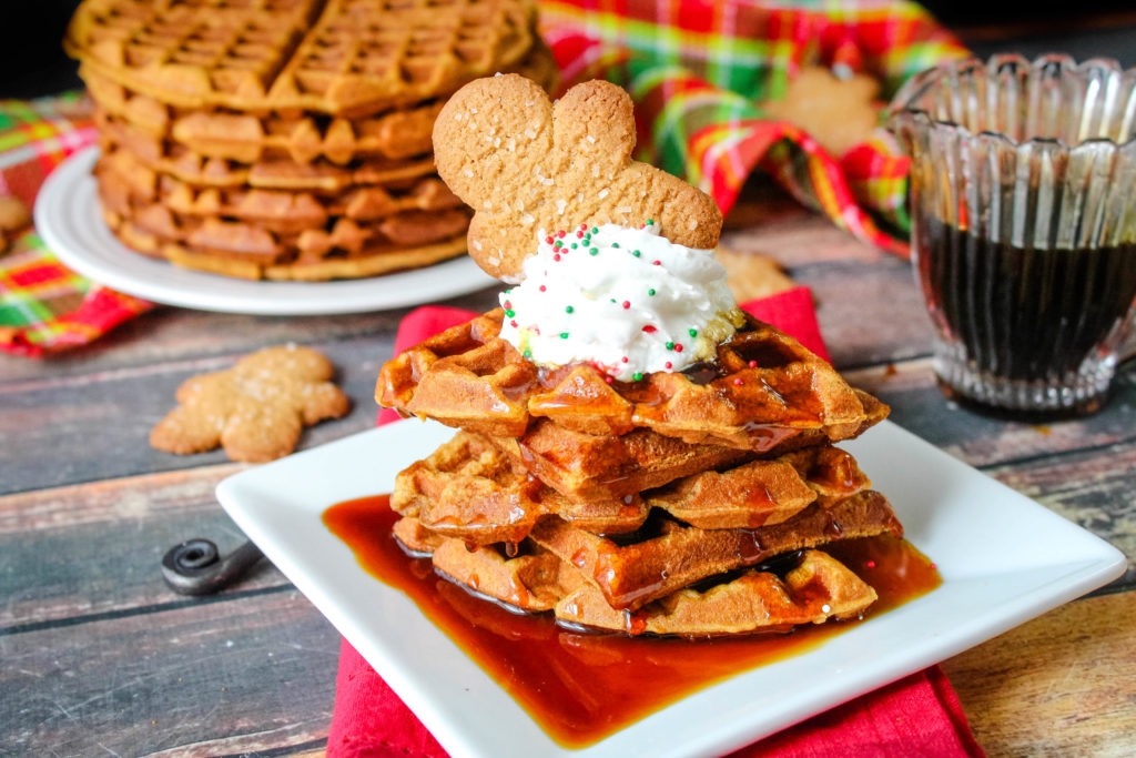 Easy Christmas Breakfast Ideas Just A Pinch   2ab39a27 Gingerbread Waffles 1024x683 