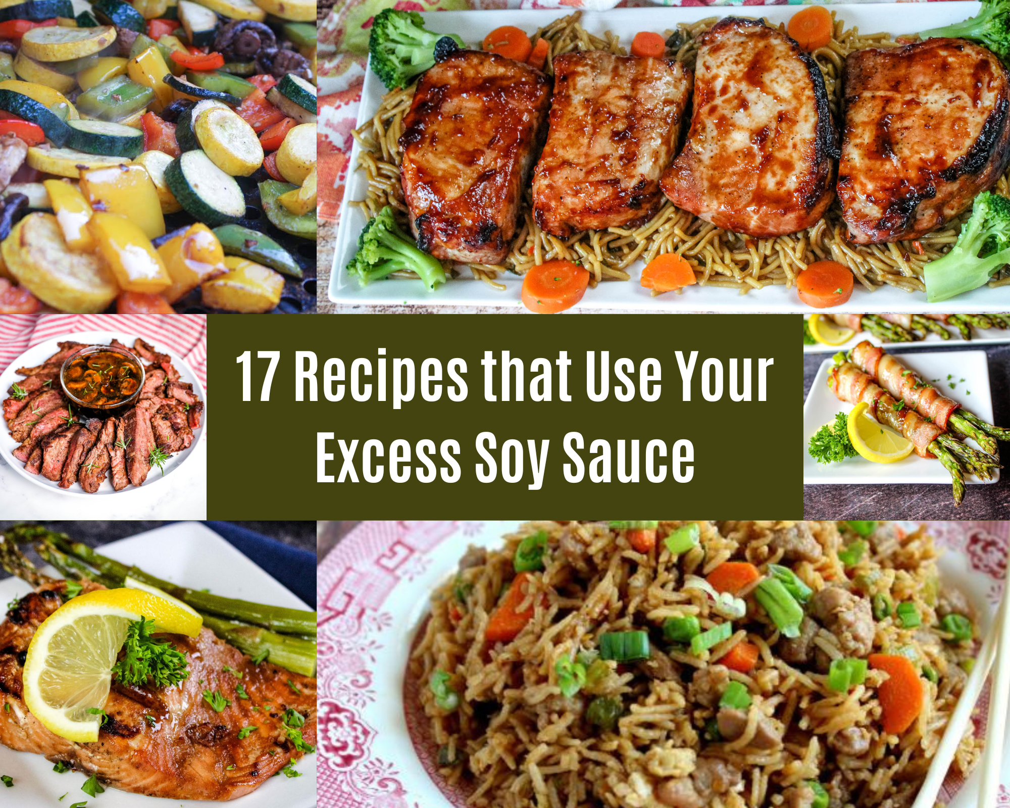 recipes that use excess soy sauce