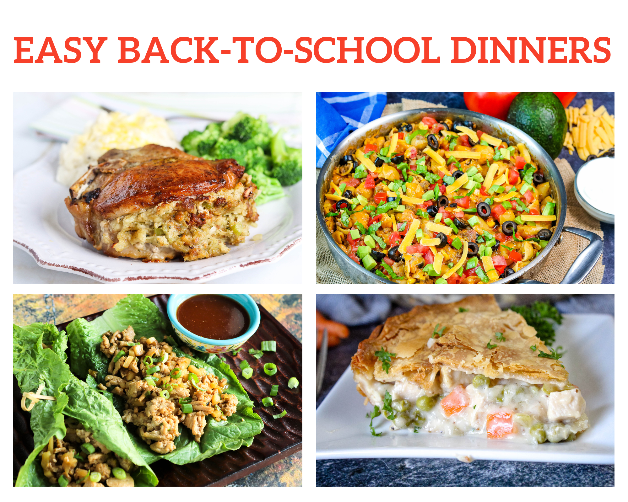 easy back to school dinners