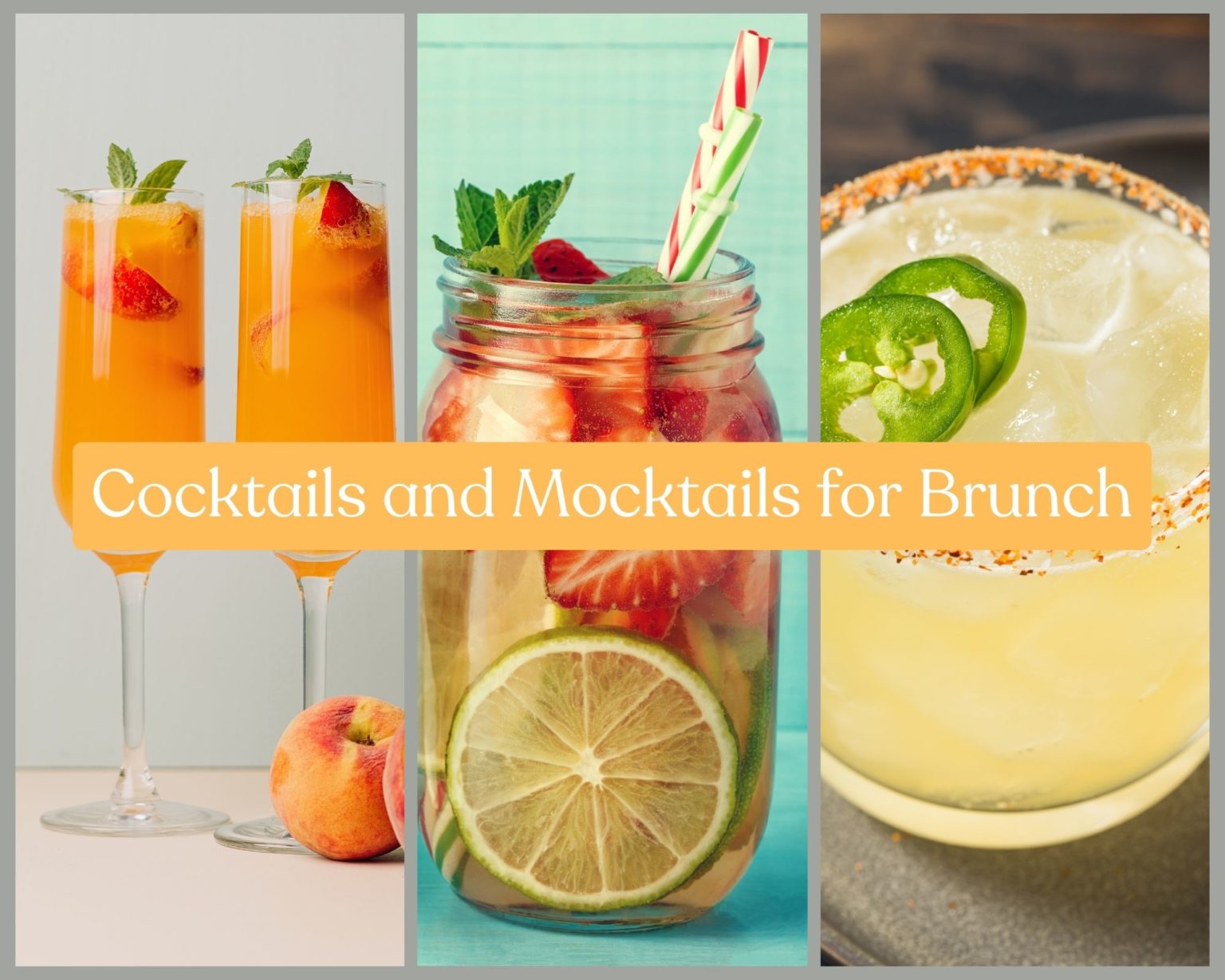 Cocktails and Mocktails for Brunch - Just A Pinch