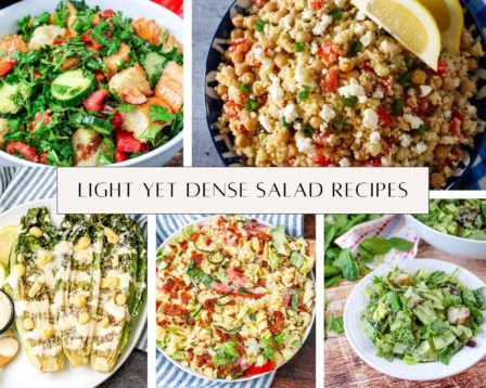 light yet dense salad recipes