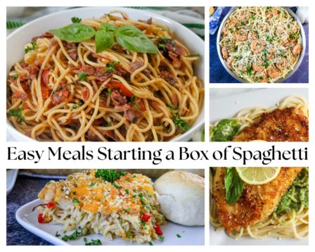 Easy Meals Starting a Box of Spaghetti